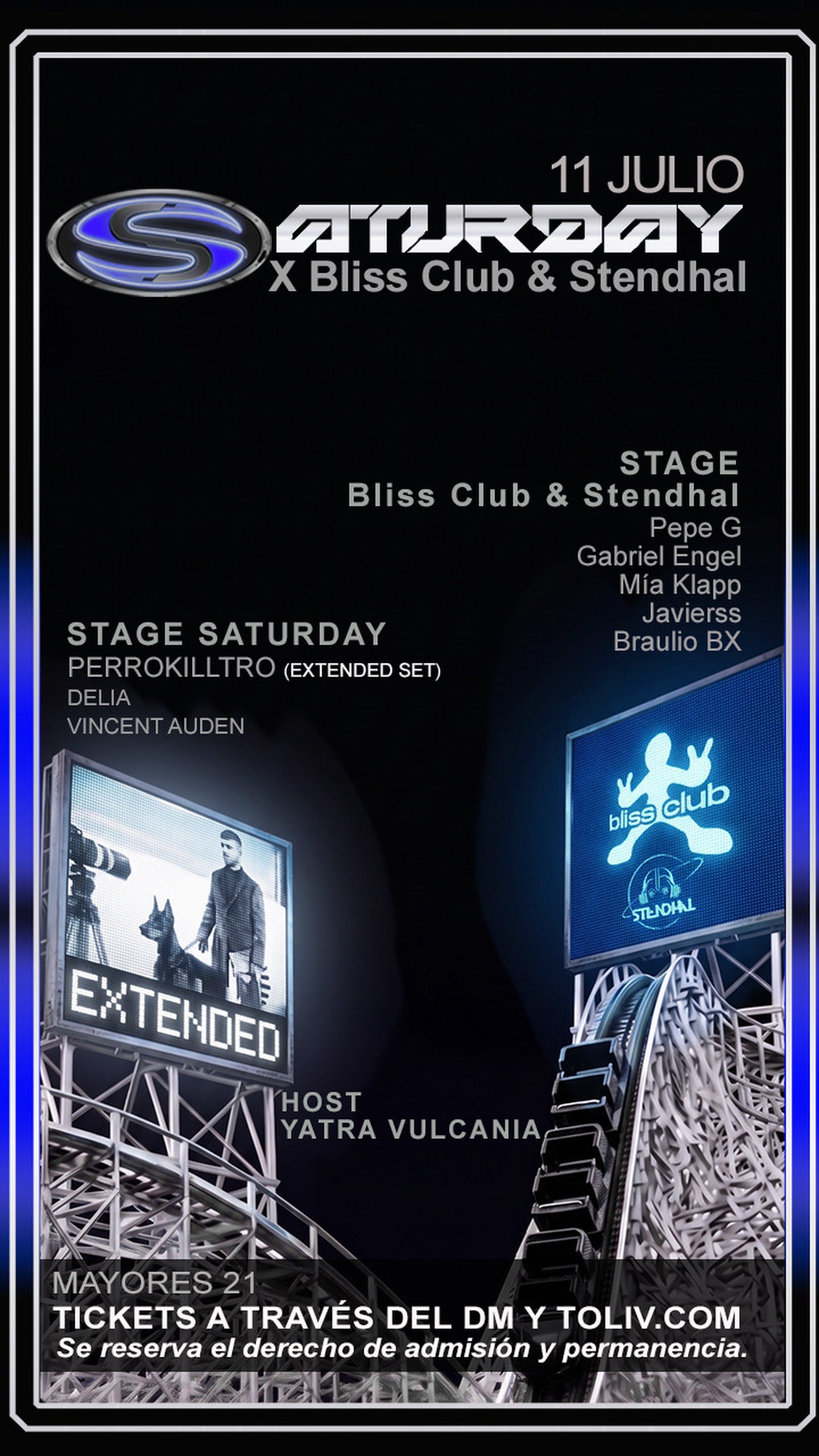 SATURDAY X CLUB BLISS & STENDHAL