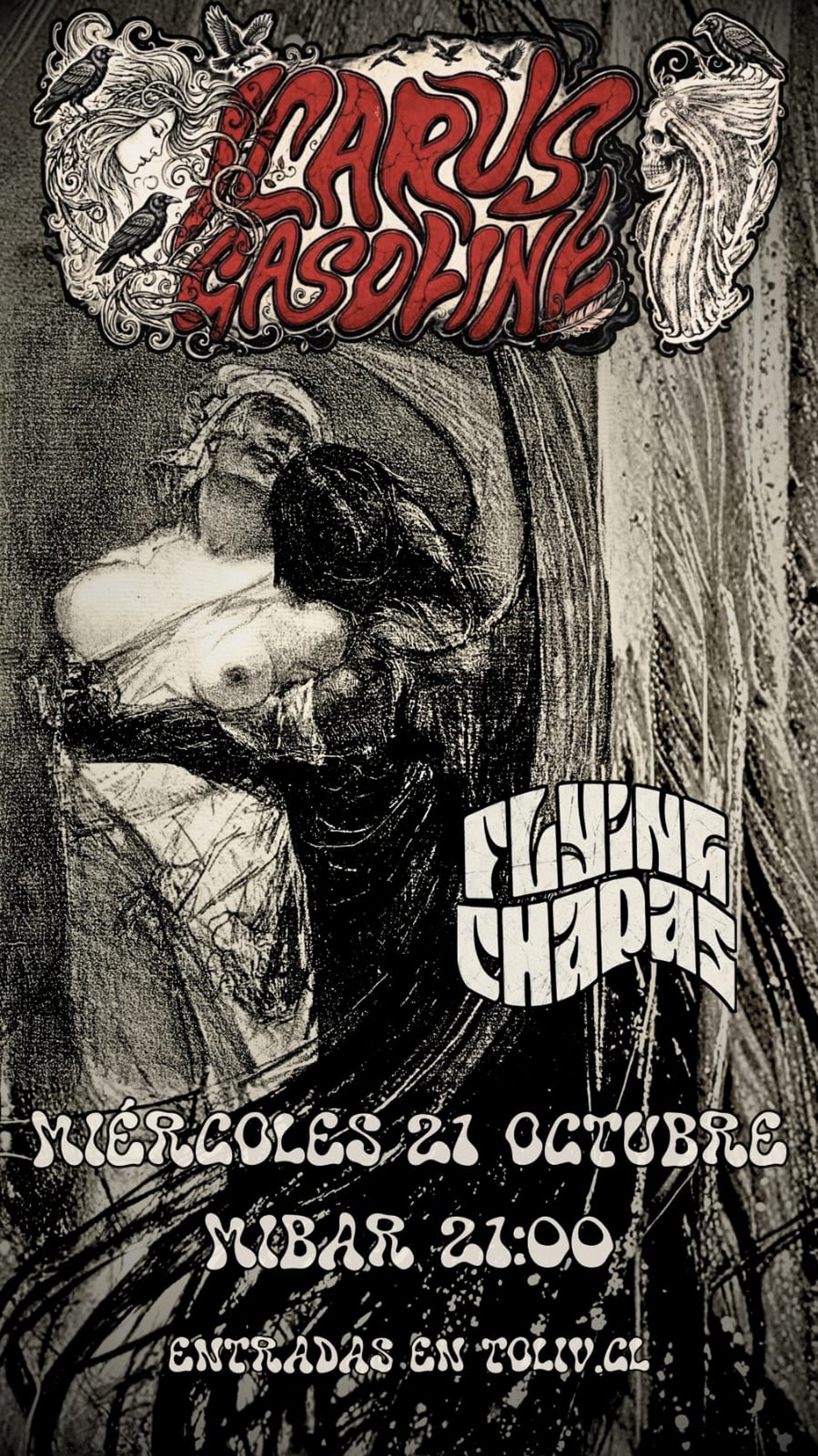 Icarus Gasoline + Flying Chapas en Mibar.