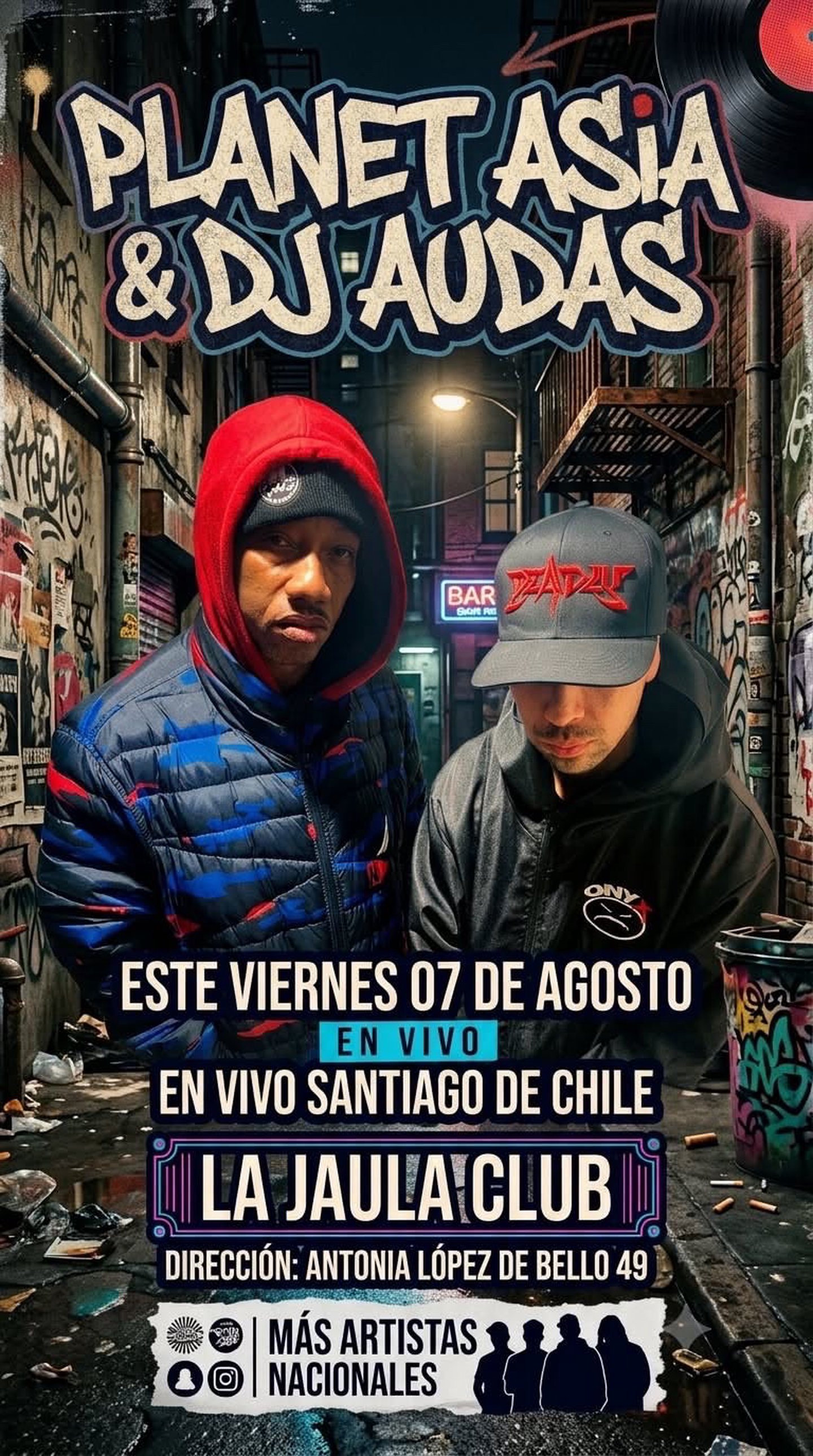 PLANET ASIA & DJ AUDAS en Vivo santiago de chile