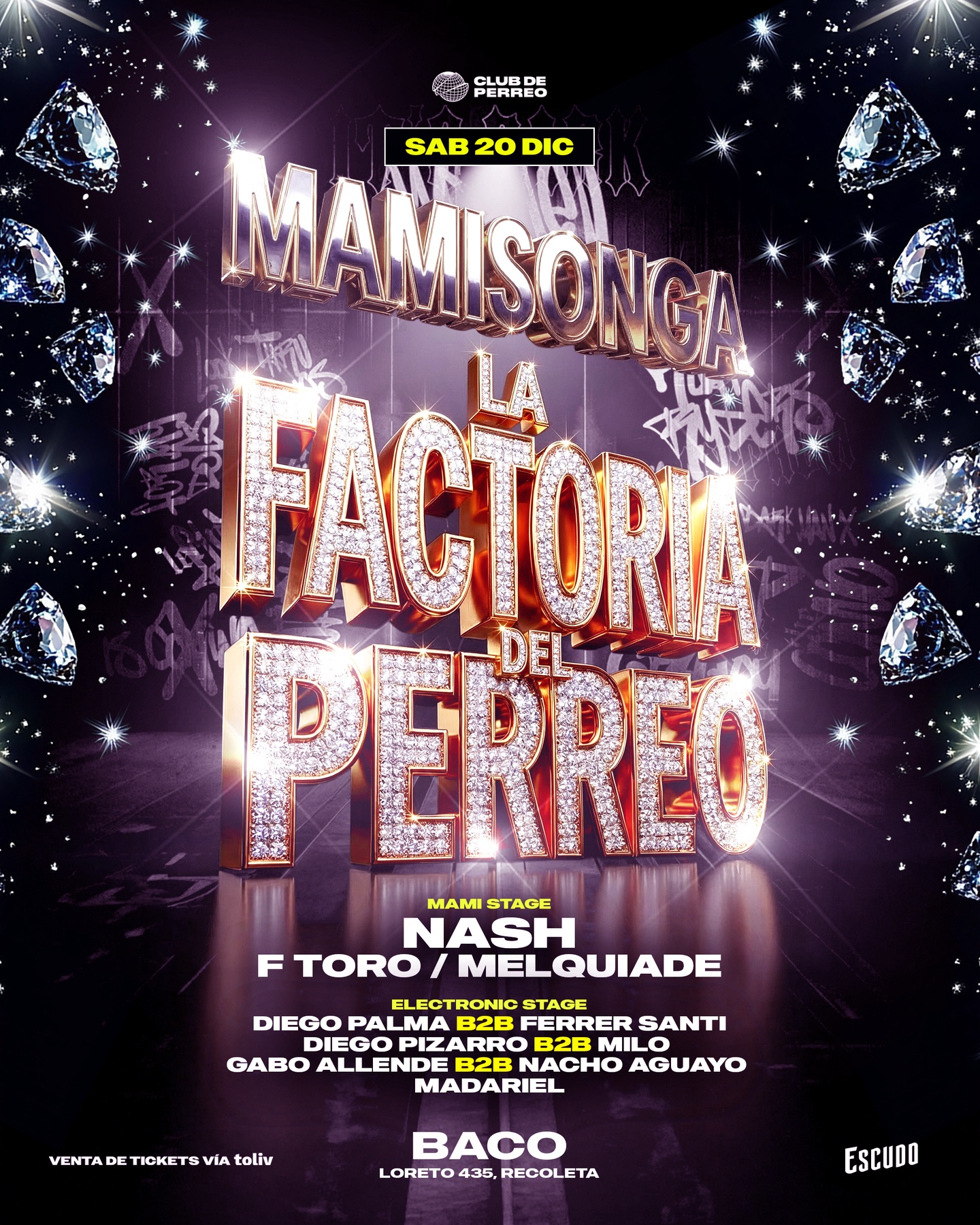 MAMISONGA / SÁBADO 20 DIC / CLUB BACO