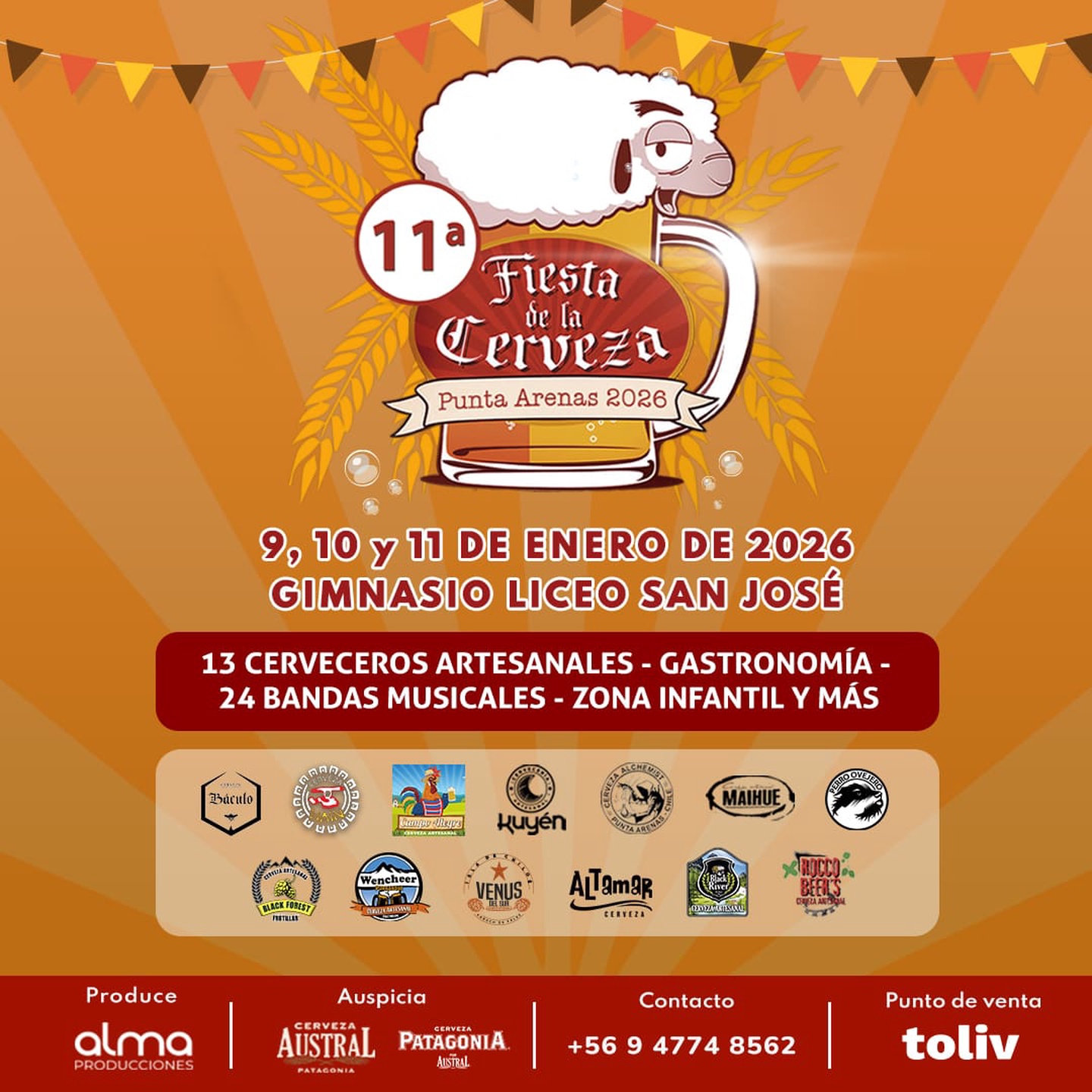 🎉🍺 FIESTA DE LA CERVEZA 2026 – PUNTA ARENAS 🍺🎉