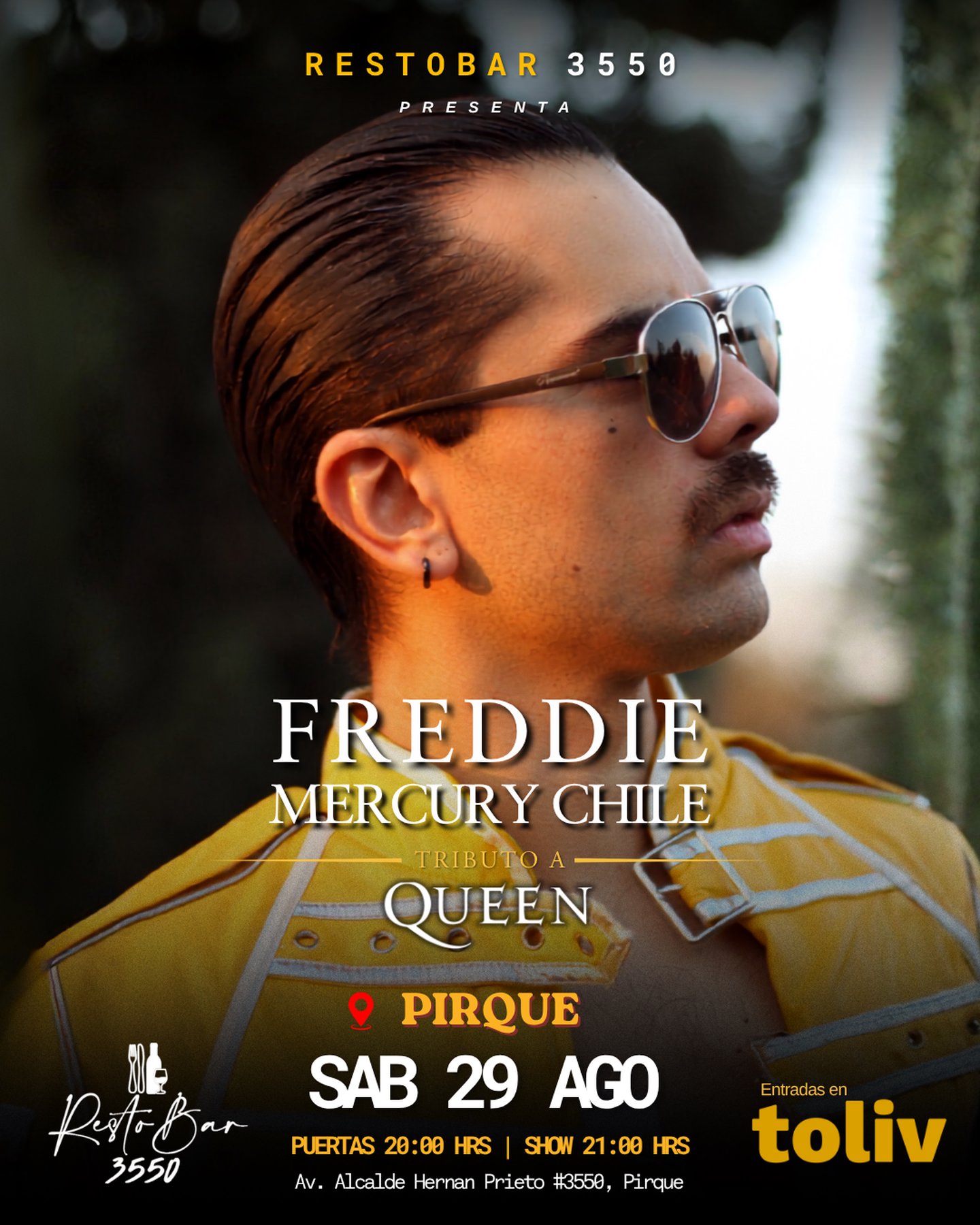 FREDDIE MERCURY CHILE EN PIRQUE