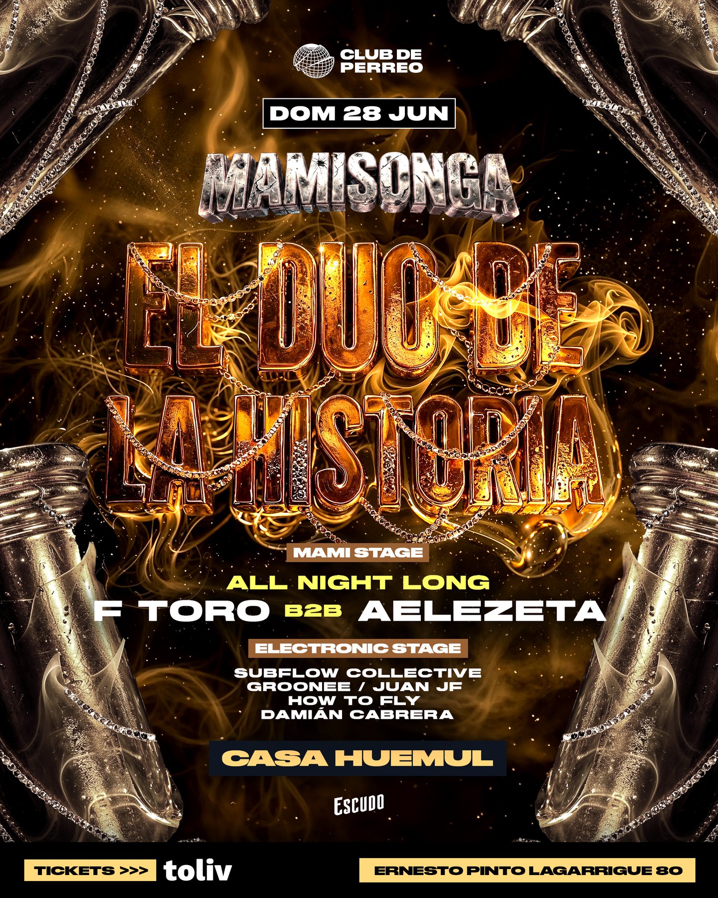 MAMISONGA / DOMINGO 28 JUNIO / CASA HUEMUL
