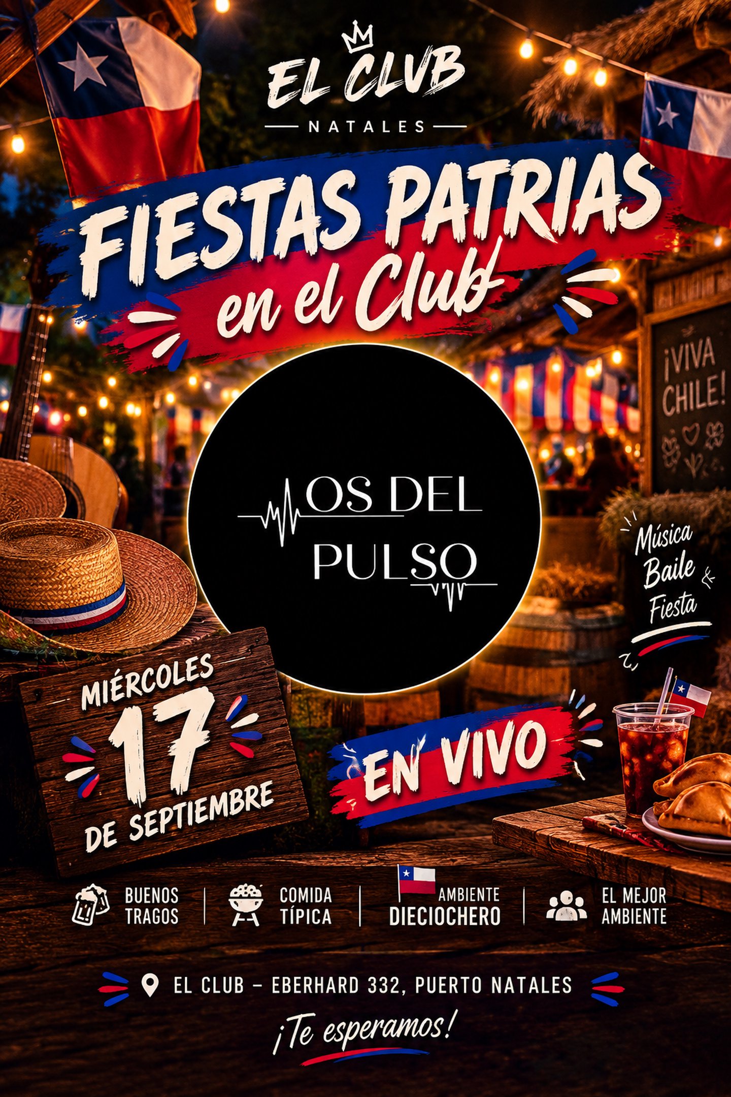 🔥🇨🇱17 SEP| LOS DEL PULSO 🎶| PUERTO NATALES🇨🇱🔥