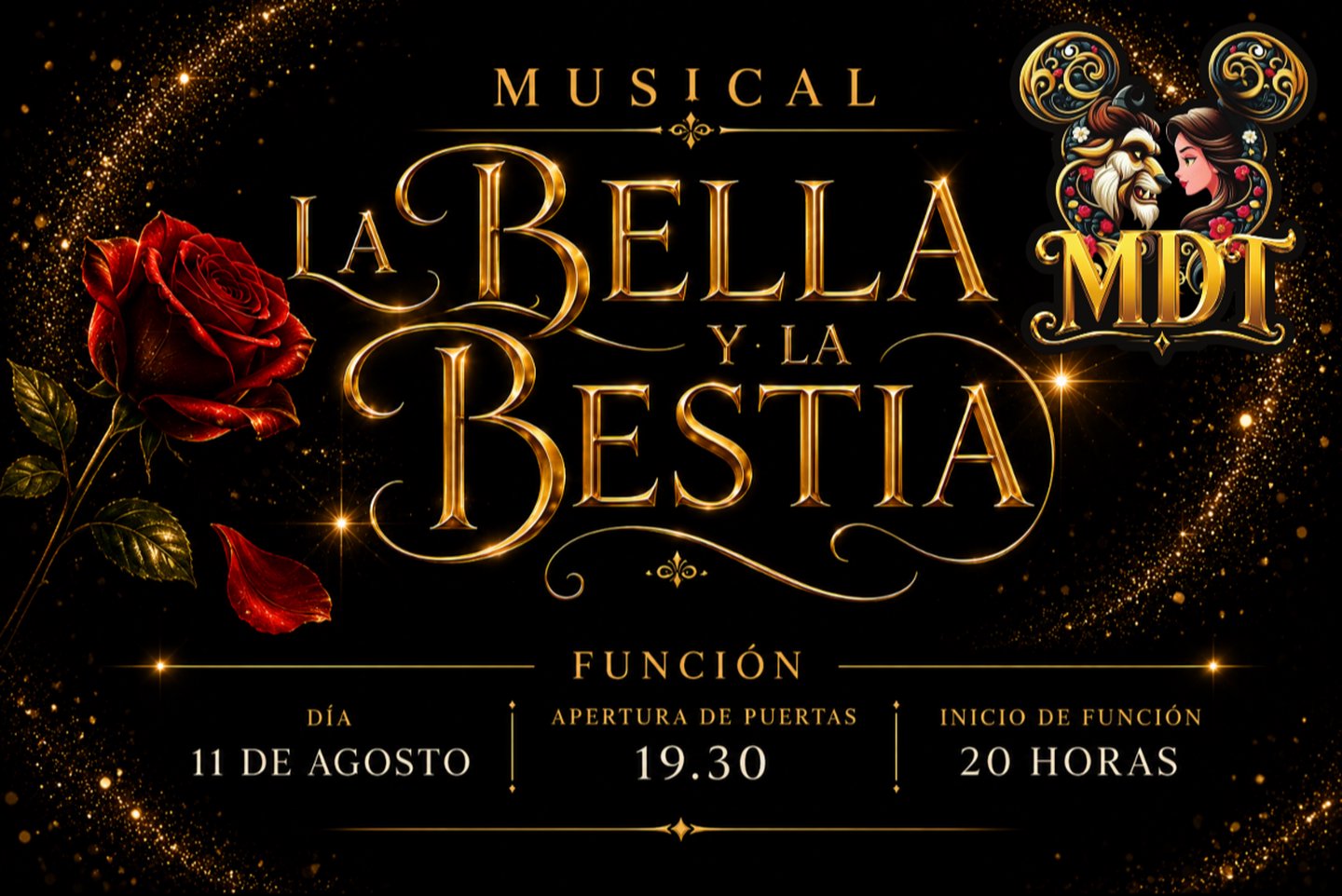 MUSICAL DE DANZA "BELLA Y LA BESTIA" - 11 de Agosto