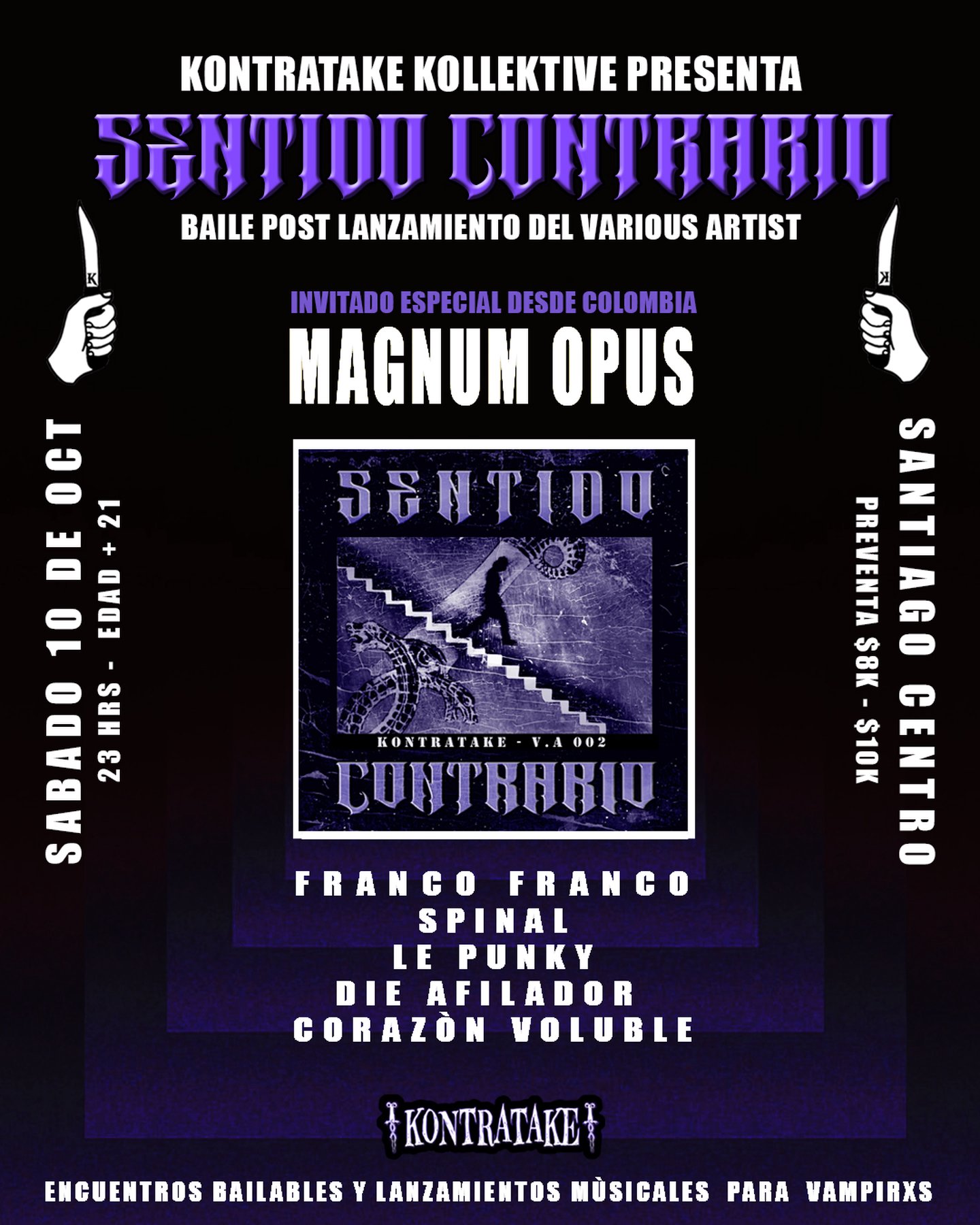 Sentido Contrario VA + Magnum Opus en Chile