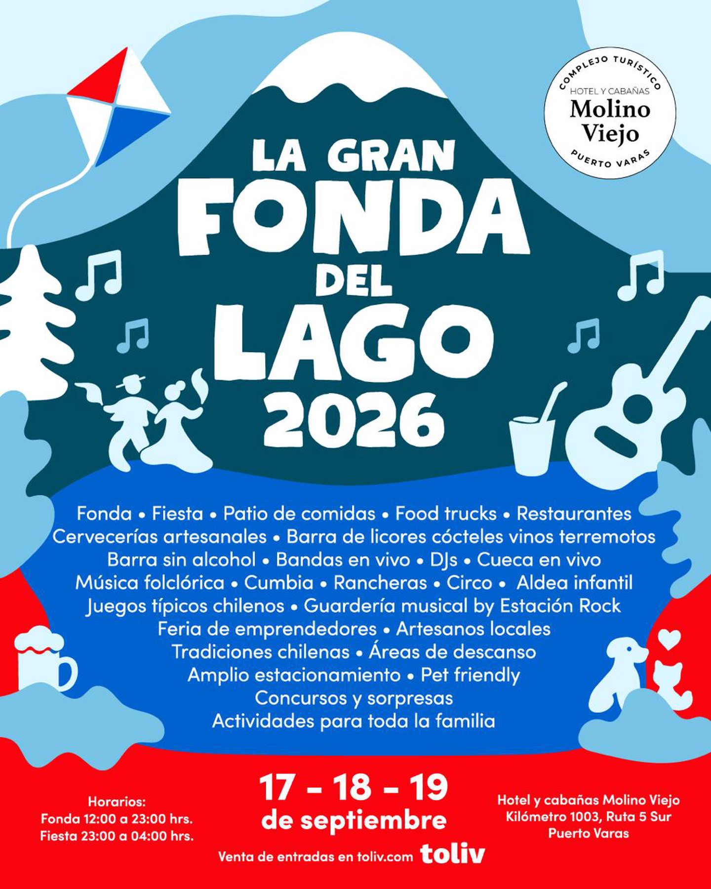 🇨🇱 La gran fonda del lago / 🗓️17-18-19 de Septiembre