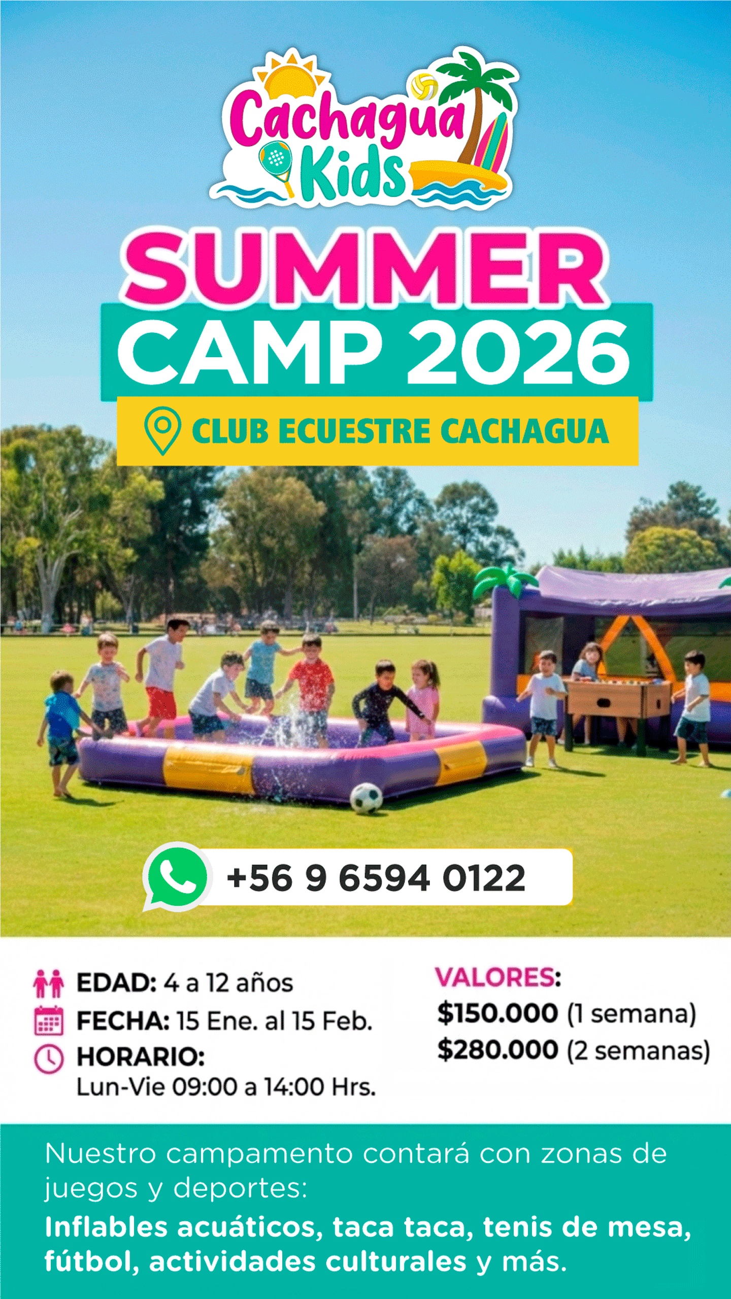 Cachagua Kids - 19 de enero a 29 de enero