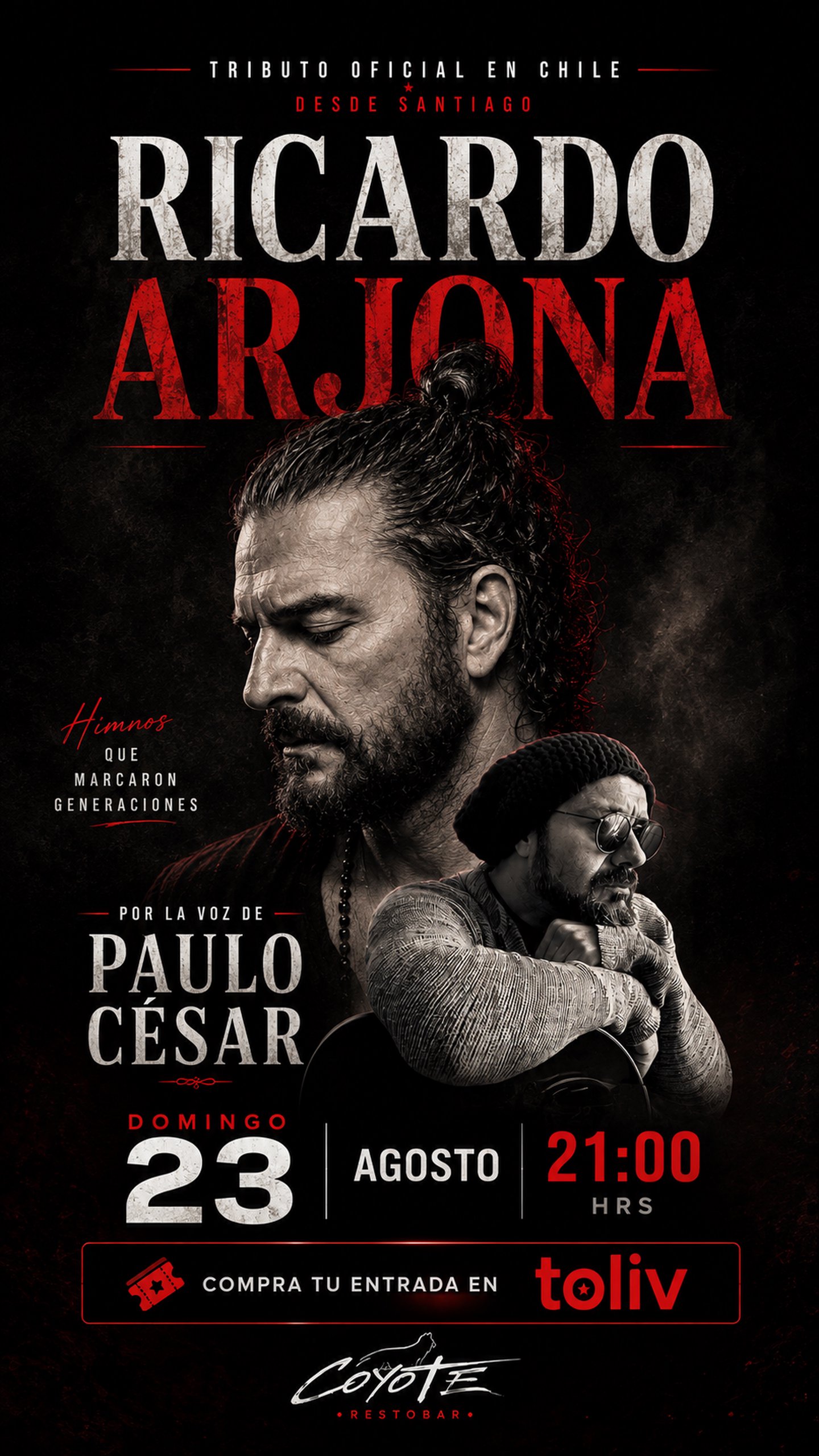 RICARDO ARJONA — TRIBUTO OFICIAL EN CHILE