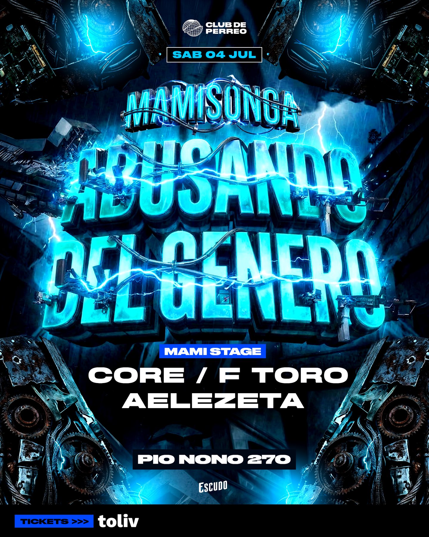 MAMISONGA / SÁBADO 4 JULIO / PÍO NONO 270