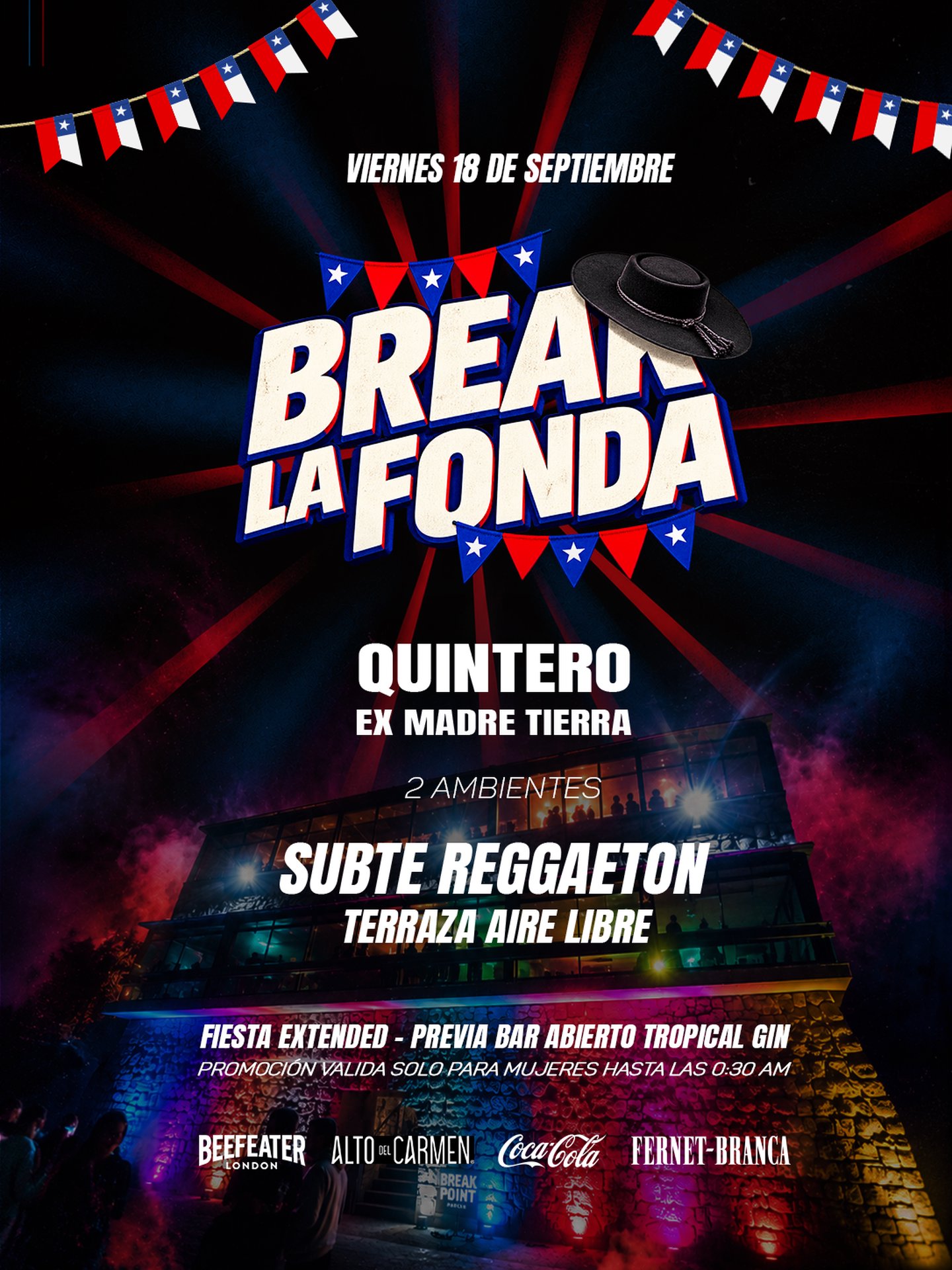 BREAK LA FONDA - VIERNES 18 SEPT - EX MADRE TIERRA