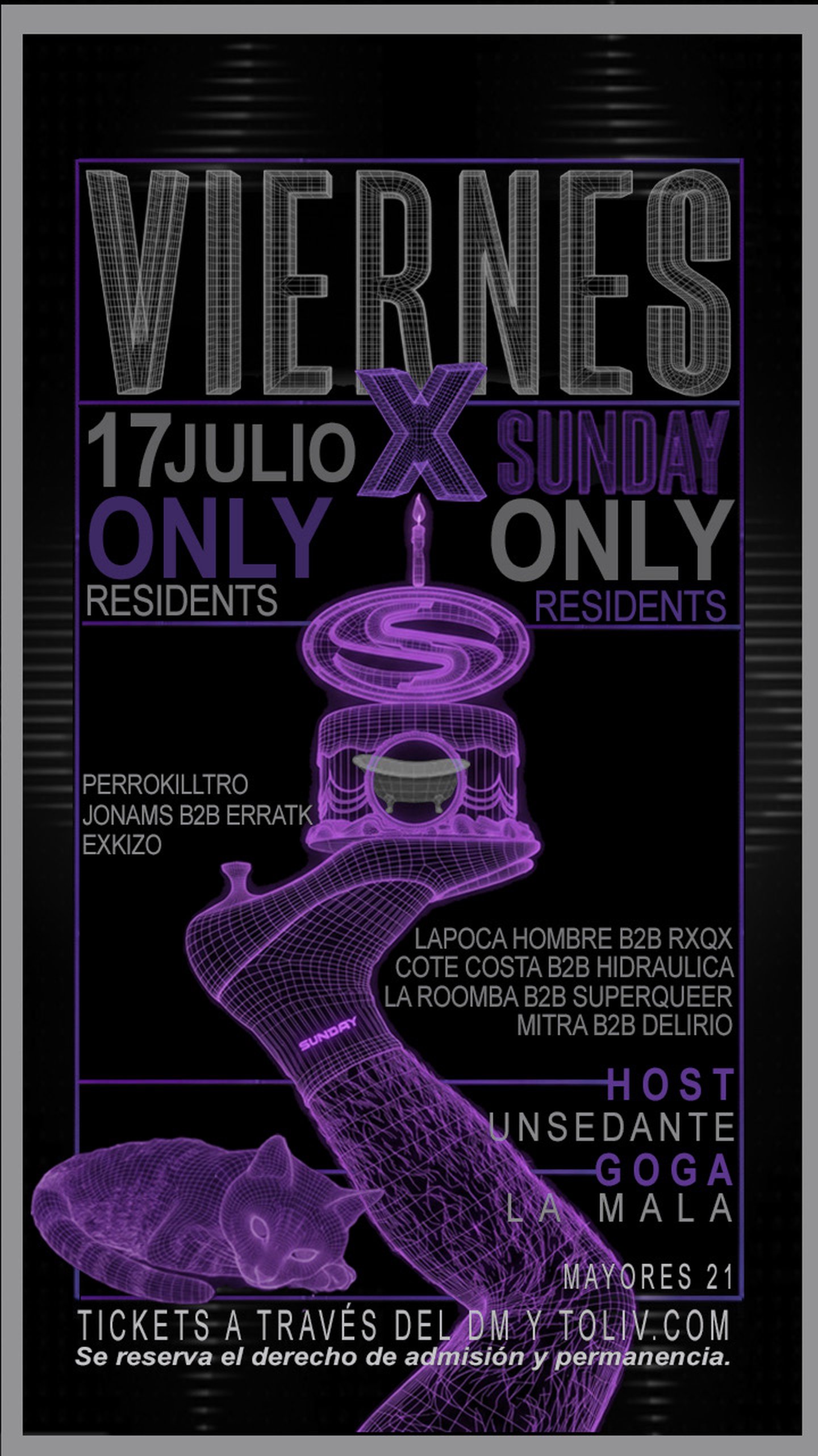 VIERNES X TIA SUNDAY