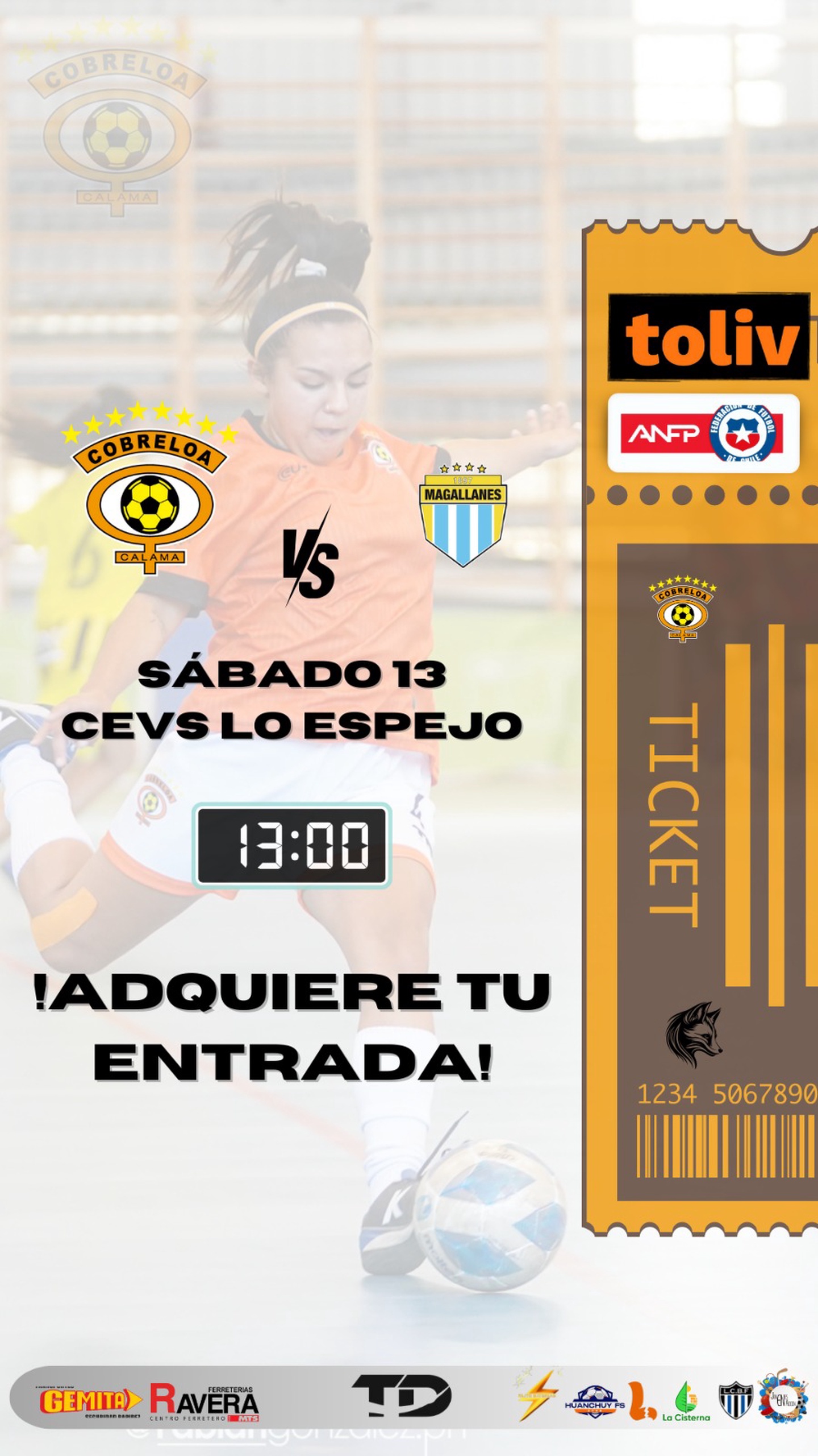 Fecha 2 - Campeonato Femenino Apertura ANFP Futsal: Cobreloa vs Magallanes 