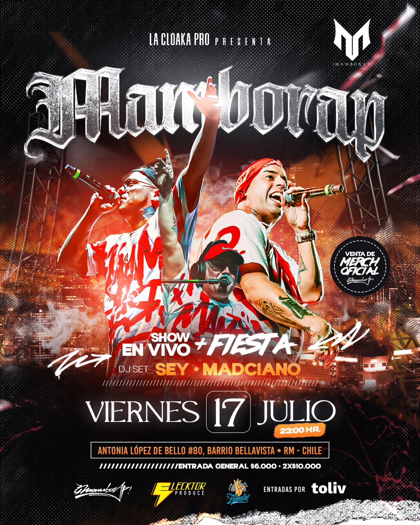 MAMBORAP EN VIVO + FIESTA