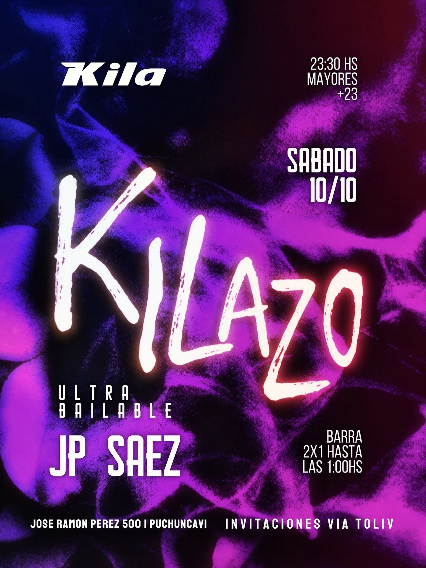 KILAZO ULTRABAILABLE  / INVITACION