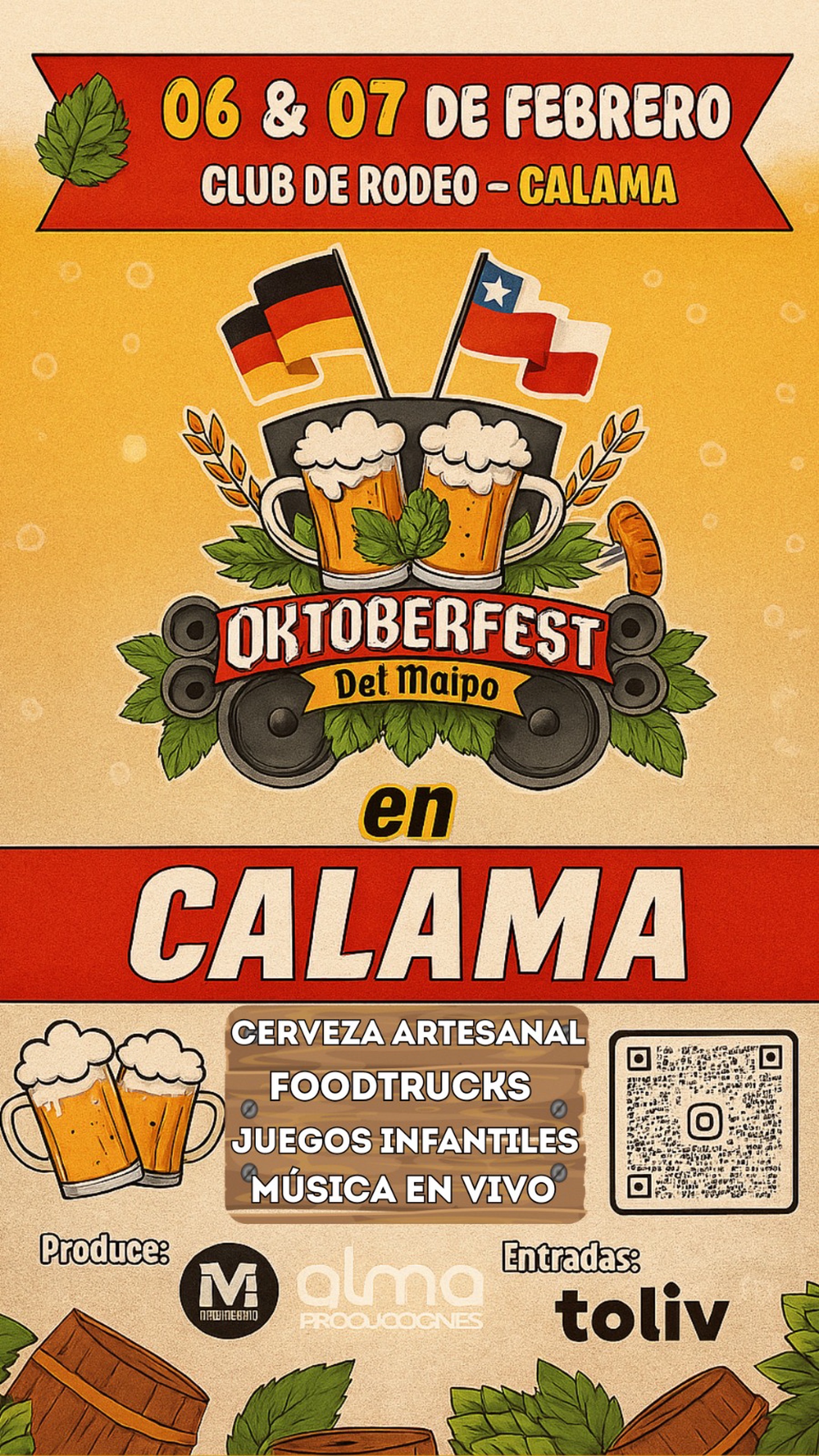 🍺Oktoberfest del Maipo en Calama 🍺/ 06 y 07 de Febrero 