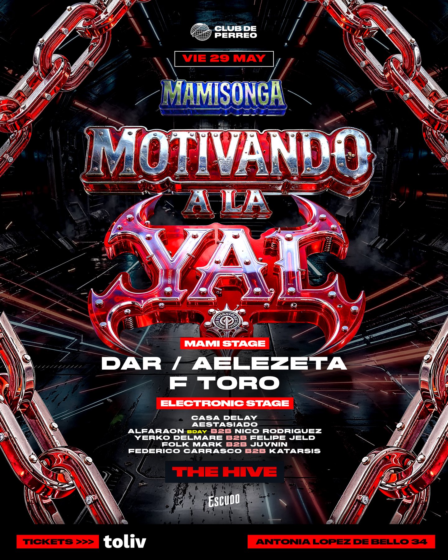 MAMISONGA / VIERNES 29 MAYO / THE HIVE