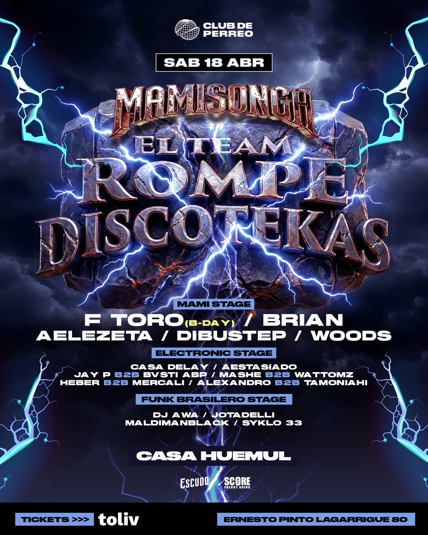 MAMISONGA / SÁB 18 ABRIL / CASA HUEMUL