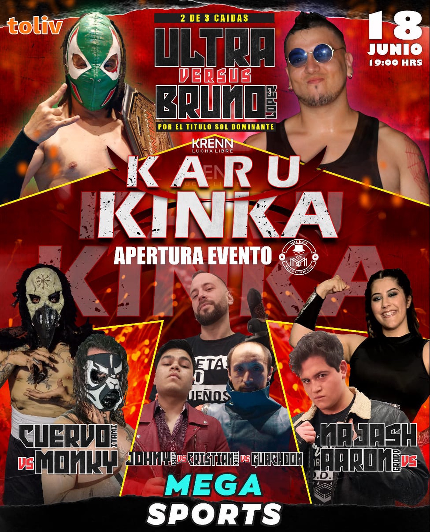 Kreen Lucha Libre presenta: Sandy Point Extremo Sur