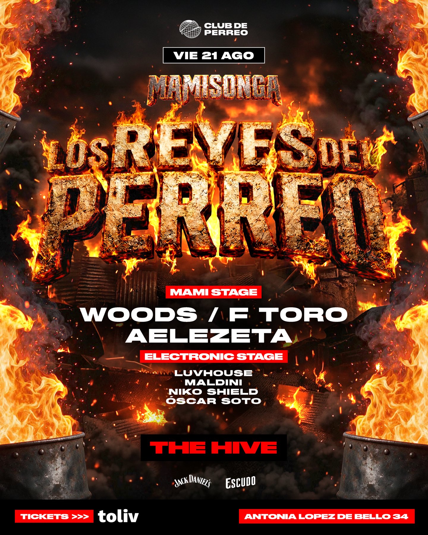 MAMISONGA / VIERNES 21 AGOSTO / THE HIVE