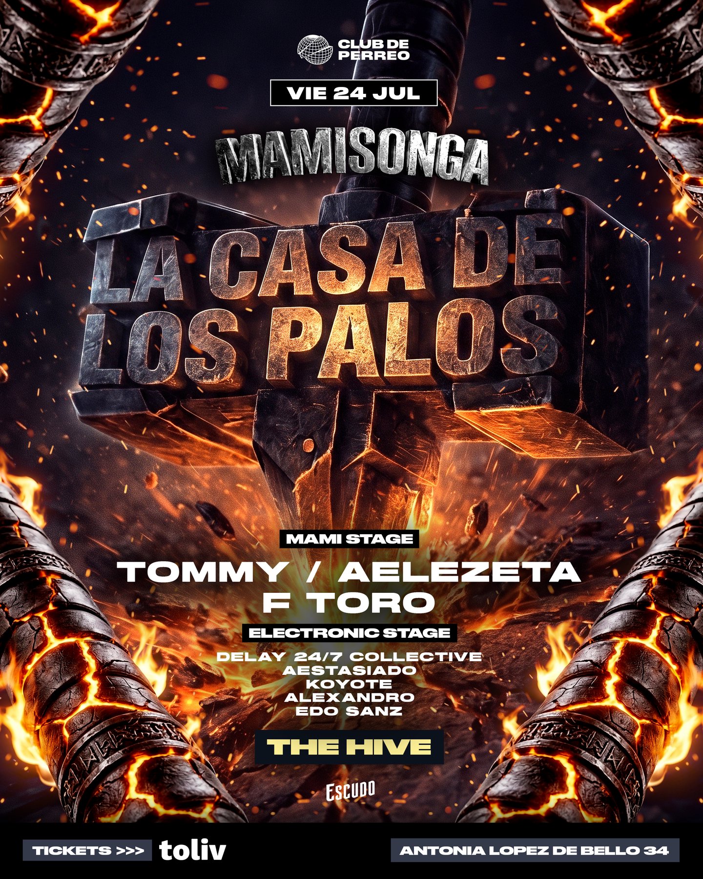 MAMISONGA / VIERNES 24 JULIO / THE HIVE