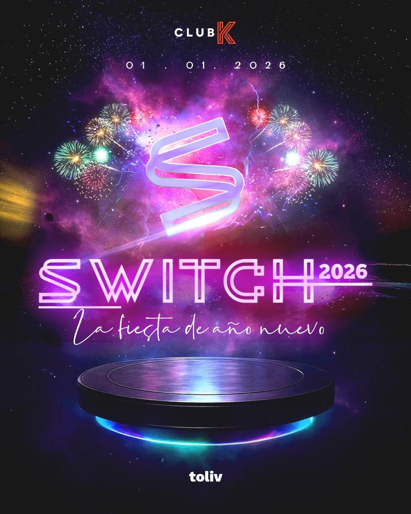✨ SWITCH – ENCIENDE TU AÑO NUEVO 2026 en Club K✨