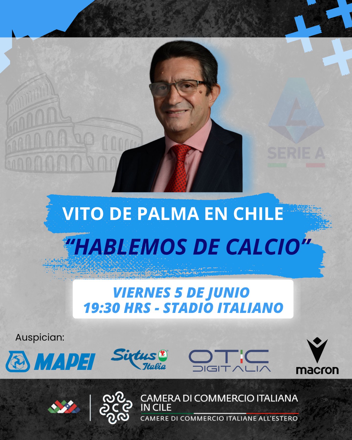 Vito de Palma en Chile: Hablemos de Calcio