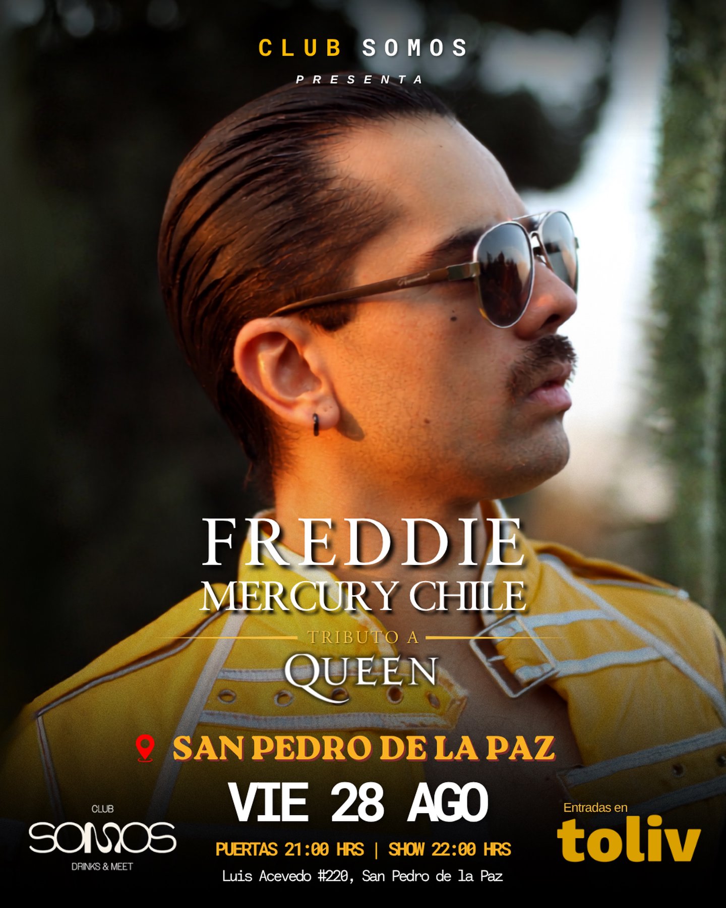 FREDDIE MERCURY CHILE EN SAN PEDRO DE LA PAZ