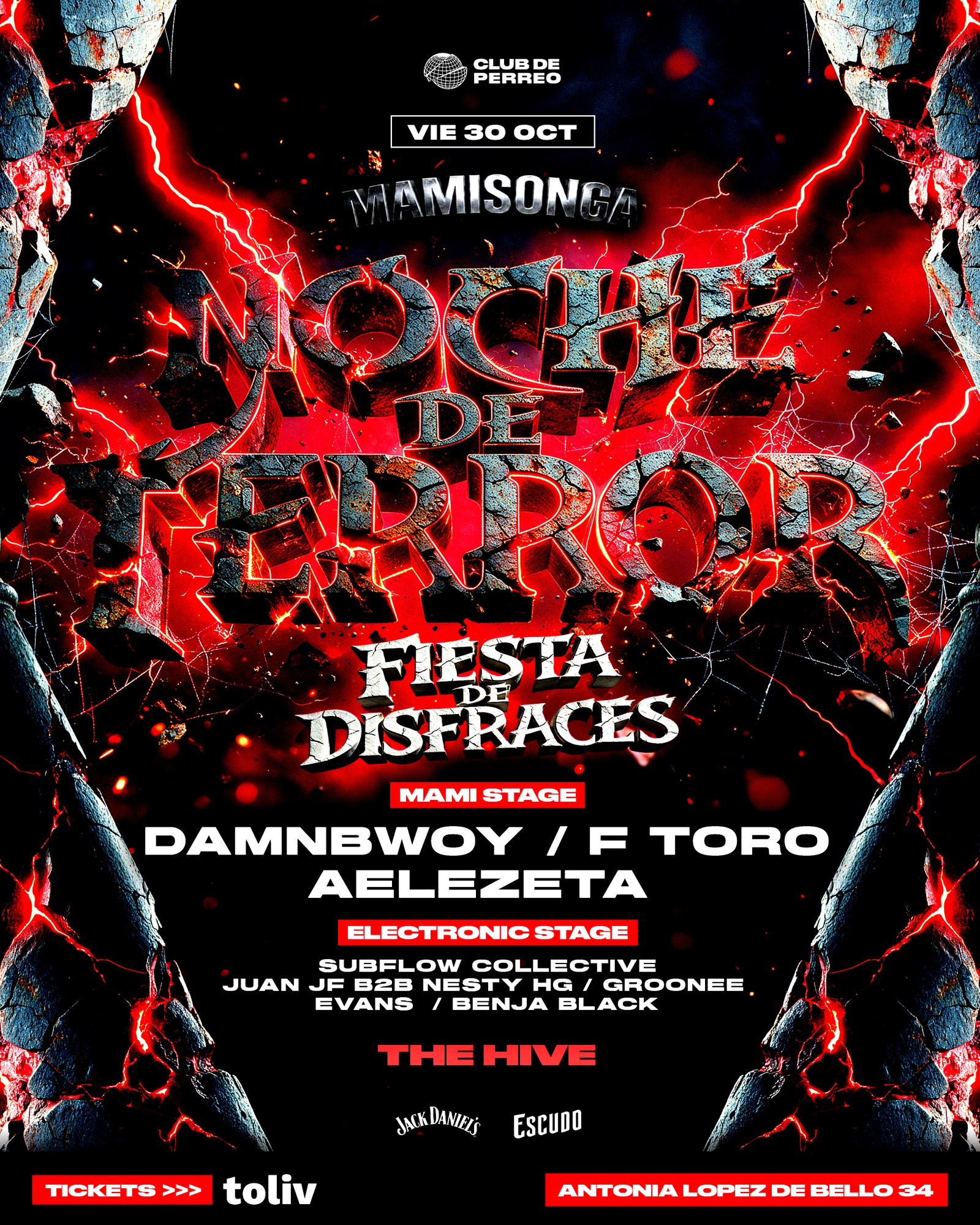 MAMISONGA / VIERNES 30 OCT / THE HIVE