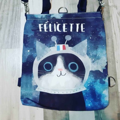 bolso gato astronauta  en Carpintería TU-VOS Puerto Natales