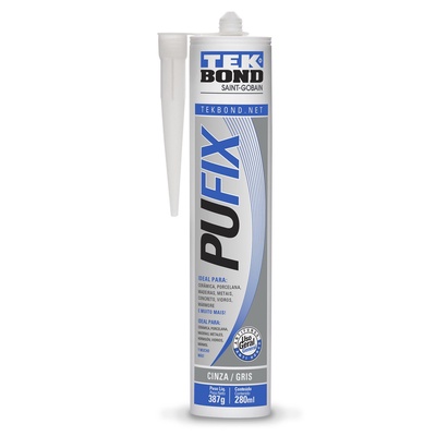 Adhesivo de Poliuretano PUFix 387grs. Gris - TEKBond en Rukafe Ferretería Vitacura Vitacura