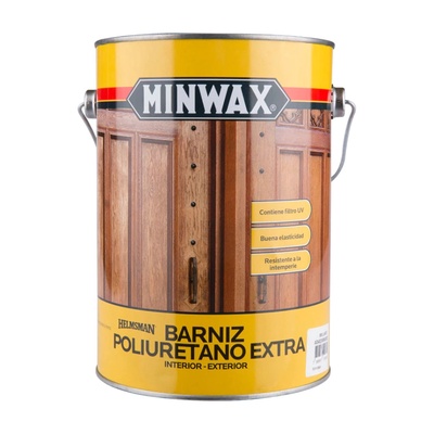 Barniz Poliuretano Extra Brillante Incoloro 1 Gl (3.78lt) - Minwax en Rukafe Ferreteria Ñuñoa Ñuñoa