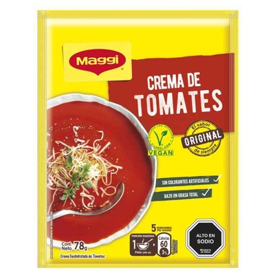 Crema de tomates Maggi 78 gr en D & J Minimarket Viña del Mar
