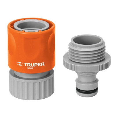Sistema acople rápido para llave (Mangueras Truper/Pretul) 3/4" - Truper en Rukafe Ferretería Vitacura Vitacura