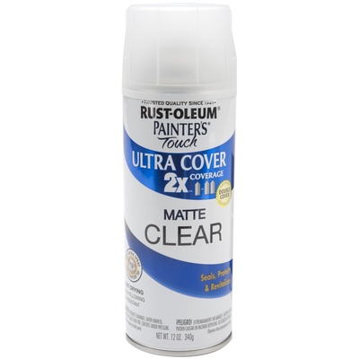 Pintura en Aerosol Ultra Cover 2X 340grs Transparente Mate - Rust Oleum en Rukafe Ferreteria Ñuñoa Ñuñoa