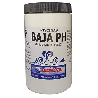 Baja pH para piscina 1Kg - Dideval en Rukafe Ferretería Vitacura Vitacura