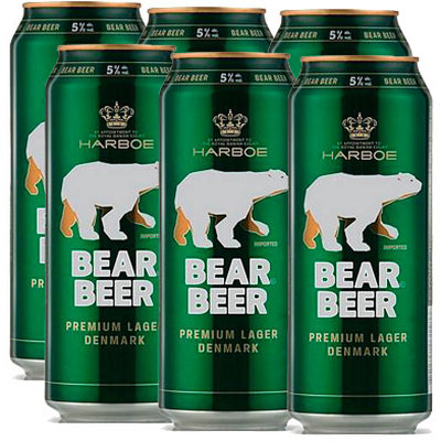 Pack Cerveza Bear Beer, Lata 6 Un De 500 Cc en Botillería Echeñique La Reina