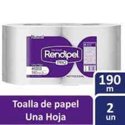 Toalla de papel Rendipel 190 mt x 2 U en Donde La Nona Valparaíso