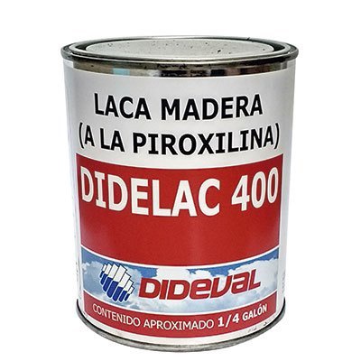 Laca para Madera Incolora Extra Brillo Didelac-400 1/4 gl - Dideval en Rukafe Ferreteria Ñuñoa Ñuñoa