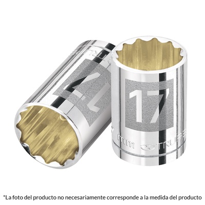 Dado Poligonal Milimetrico Cuadrante 1/2" 18mm - Truper en Rukafe Ferretería Vitacura Vitacura
