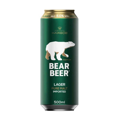 6 Cervezas Bear beer en lata 500cc en Botillería Echeñique La Reina