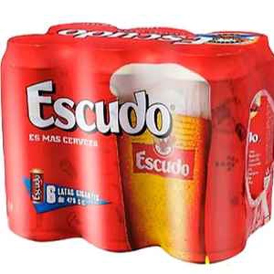 Cerveza Escudo en lata 6 x 470cc en Botillería Echeñique La Reina