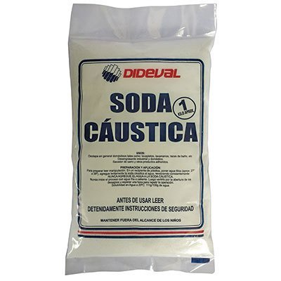 Soda Caustica en Escamas 1/2 Kg - Dideval en Rukafe Ferretería Vitacura Vitacura
