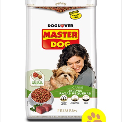 Master dog adulto raza pequeña en Alimentos Ercilla Chillán