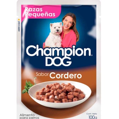 Champion Dog Raza Pequeña Cordero 100 Grs en Frozen South Chillán
