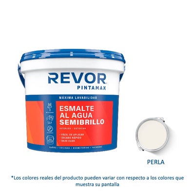 Esmalte al Agua Semibrillo Pintamax 1 Gl (3.78lt) Perla - Revor en Rukafe Ferreteria Ñuñoa Ñuñoa