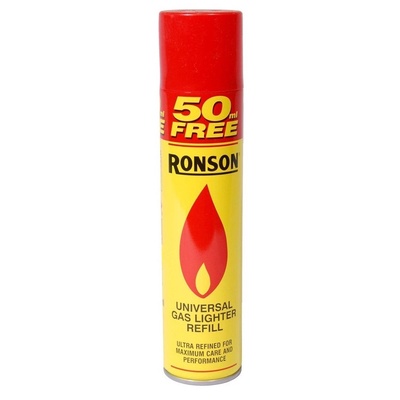 Recarga Gas para Encendedores 300ml - Ronson en Rukafe Ferretería Vitacura Vitacura