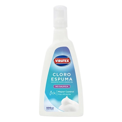 Cloro en espuma 500ml - Virutex en Rukafe Ferreteria Ñuñoa Ñuñoa