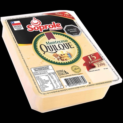 Queso mantecoso quilque Soprole 250 gr en D & J Minimarket Viña del Mar
