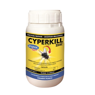 Cyperkill 25 EC 250cc - Anasac en Rukafe Ferreteria Ñuñoa Ñuñoa